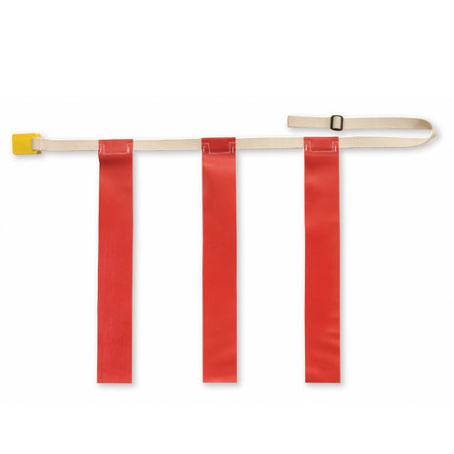 Sport Supply Group Triple Threat Flag Football Belts - Red - Large