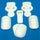 GameDay Youth Ultra Lite 7pc Set Snaps Football Protective Equip