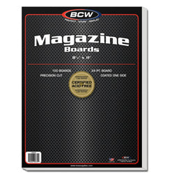 Bcw Supplies: Backing Boards: Magazine 100Ct (1-Bbmag)