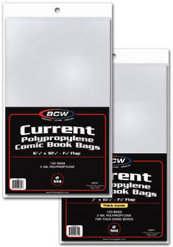 Comics And Art - Bcw Supplies: Bags: Golden-Age Comic 7 5/8'' X 10 1/2'' (1-Gol)