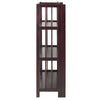 3-Shelf Folding Stackable Bookcase 27.5'' Wide-Espresso - Casual Home