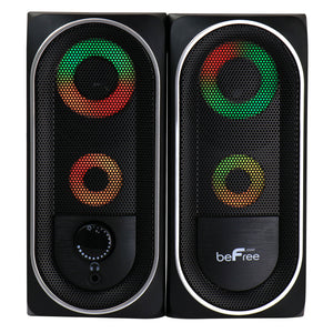 Befree Sound beFree Sound 2.0 Computer Gaming Speakers with LED RGB Lights
