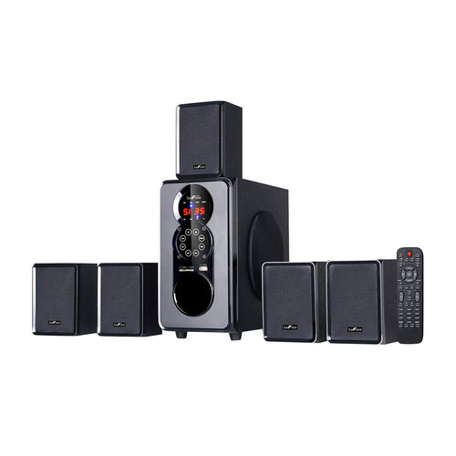 Befree Sound beFree Sound 5.1 Channel Bluetooth Surround Sound Speaker System in Black