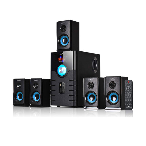 Befree Sound beFree Sound 5.1 Channel Surround Sound Bluetooth Speaker System- Blue - Factory Reconditioned