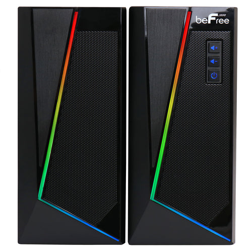 Befree Sound beFree Sound 2.0 Computer Gaming Speakers with LED RGB Lights