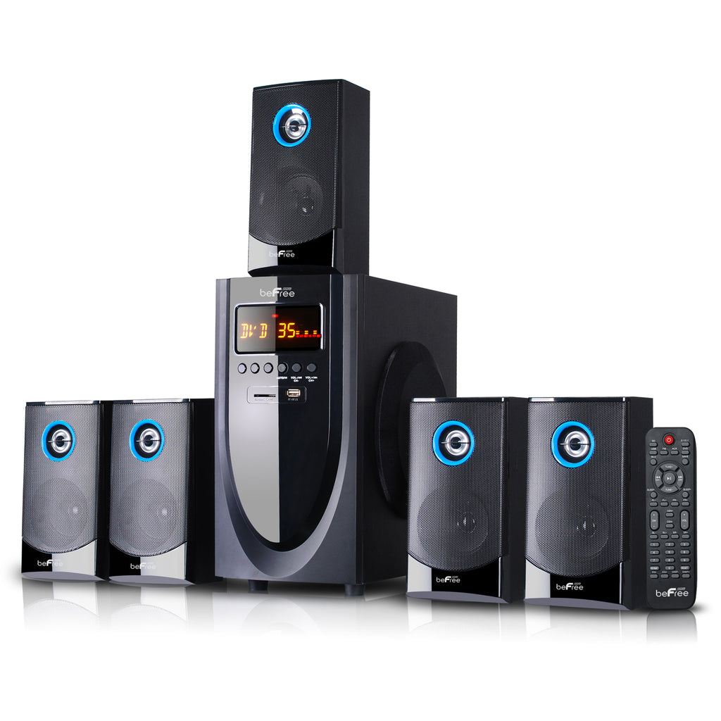 Befree Sound beFree Sound 5.1 Channel Surround Sound Bluetooth Speaker System in Black - Factory Reconditioned