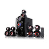 Befree Sound beFree Sound 5.1 Channel Bluetooth Surround Sound Speaker System- Red