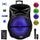 Befree Sound beFree Sound 18 Inch Bluetooth Portable Rechargeable Party Speaker with Sound Reactive LED Party Lights, USB/SD, Microphone/Guitar Inputs and FM Radio