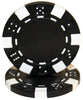 Brybelly Holdings CPSD-BLACK-25 Roll of 25 - Striped Dice 11.5 gram - Black