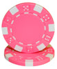 Brybelly Holdings CPSD-PINK-25 Roll of 25 - Striped Dice 11.5 gram - Pink