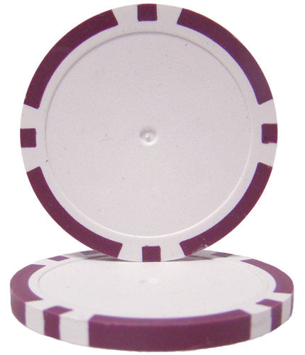 Brybelly Holdings CPBL14-PURPLE-25 Roll of 25 - Purple Blank Poker Chips - 14 Gram