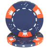 Brybelly Holdings CPCD-BLUE-25 Roll of 25 - Crown & Dice 3 Tone 14 gram - Blue