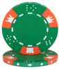 Brybelly Holdings CPCD-GREEN-25 Roll of 25 - Crown & Dice 3 Tone 14 gram - Green
