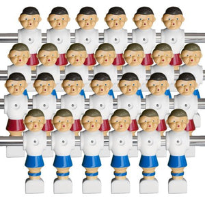 Brybelly Holdings GFOO-301 26 Old-Style Foosball Men with Hardware - Red and Blue