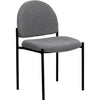 Comfort Gray Fabric Stackable Steel Side Reception Chair - Flash Furniture