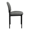Comfort Gray Fabric Stackable Steel Side Reception Chair - Flash Furniture