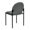 Comfort Gray Fabric Stackable Steel Side Reception Chair - Flash Furniture