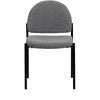 Comfort Gray Fabric Stackable Steel Side Reception Chair - Flash Furniture