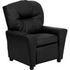 Contemporary Black LeatherSoft Kids Recliner with Cup Holder - Flash Furniture