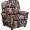 Contemporary Camouflaged Fabric Kids Recliner with Cup Holder - Flash Furniture