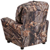 Contemporary Camouflaged Fabric Kids Recliner with Cup Holder - Flash Furniture
