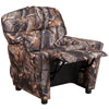 Contemporary Camouflaged Fabric Kids Recliner with Cup Holder - Flash Furniture
