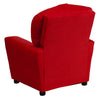 Contemporary Red Microfiber Kids Recliner with Cup Holder - Flash Furniture