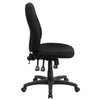 Mid-Back Black Fabric Multifunction Swivel Ergonomic Task Office Chair - Flash Furniture