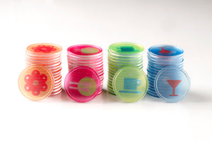 B-Token TOPLSTCR01 Crystal Tokens in Clear with Cocktail