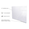 Ghent Aria 3'H x 4'W Magnetic Glass White Board, White Surface, Horizontal, 4 Rare Earth Magnets, 4 Markers and Eraser