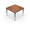 Activity Table - 60'' Square - Gray Nebula Top Surface - Black Edgeband - BALT