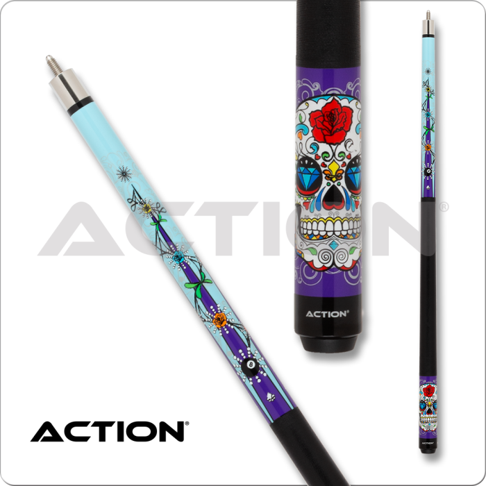 Action CAL04 Calavera Series Cue Pool Cues