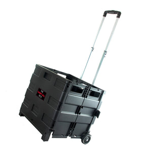 Elama Home  Heavy Duty Carry All Easy Folding Cart with Lid