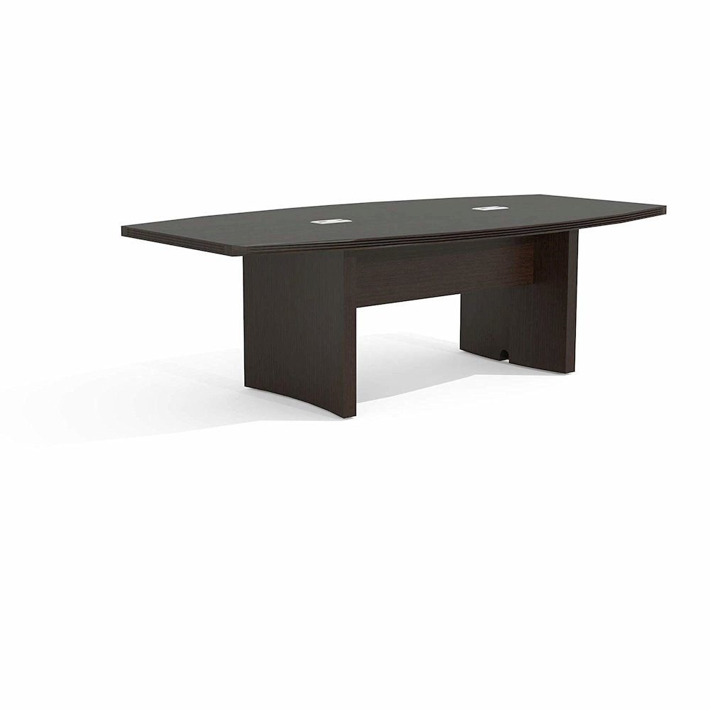 8' Conference Table, Boat Surface, Mocha - Mayline
