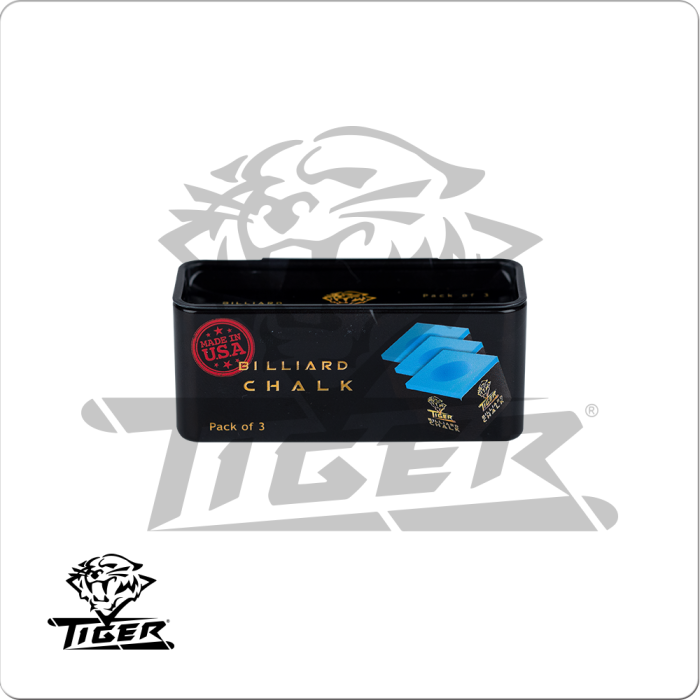 Tiger CHTIG Billiard Chalk- 3 piece BILLIARDS ACCESSORIES
