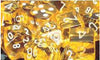 Chessex Mfg Co Llc -  D6 -- 12Mm Translucent Dice - Yellow/White; 36Ct