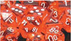 Chessex Mfg Co Llc -  D6 -- 12Mm Translucent Dice - Orange/White; 36Ct