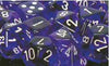 Chessex Mfg Co Llc -  D6 -- 12Mm Translucent Dice - Purple/White; 36Ct