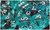 Chessex Mfg Co Llc -  D6 -- 12Mm Translucent Dice - Teal/White; 36Ct