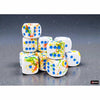 Chessex Mfg Co Llc -  Brushed Dice: 16Mm D6 Breezy With Blue Dice Block (12 Dice) Pre-Order