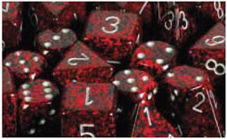 Chessex Mfg Co Llc -  7Ct Speckled Poly Silver Volcano Dice Set