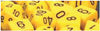 Chessex Mfg Co Llc -  7Ct Opaque Poly Yellow/Black Dice Set