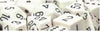 Chessex Mfg Co Llc -  D6 -- 12Mm Opaque Dice - White/Black - 36Ct