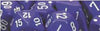 Chessex Mfg Co Llc -  D6 -- 12Mm Opaque Dice - Purple/White - 36Ct