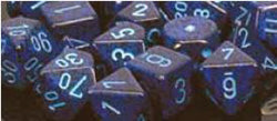 Chessex Mfg Co Llc -  D6 -- 12Mm Speckled Dice - Cobalt - 36Ct