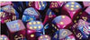 Chessex Mfg Co Llc -  D6 -- 16Mm Gemini Dice - Blue-Purple/Gold; 12Ct