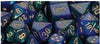 Chessex Mfg Co Llc -  D6 -- 16Mm Gemini Dice - Blue-Green/Gold; 12Ct