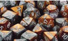 Chessex Mfg Co Llc -  D6 -- 12Mm Gemini Dice - Copper-Steel/White; 36Ct