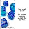 Chessex Mfg Co Llc -  7Ct Polyhedral Set: Gemini Blue-Blue/Light Blue Luminary