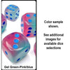 Chessex Mfg Co Llc -  7Ct Polyhedral Set: Gemini Gel Green-Pink/Blue Luminary